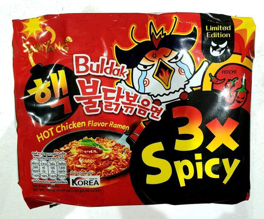 ຫມີ່ Korea ຊອງສີແດງ140ກຣາມ(3Xspicy)